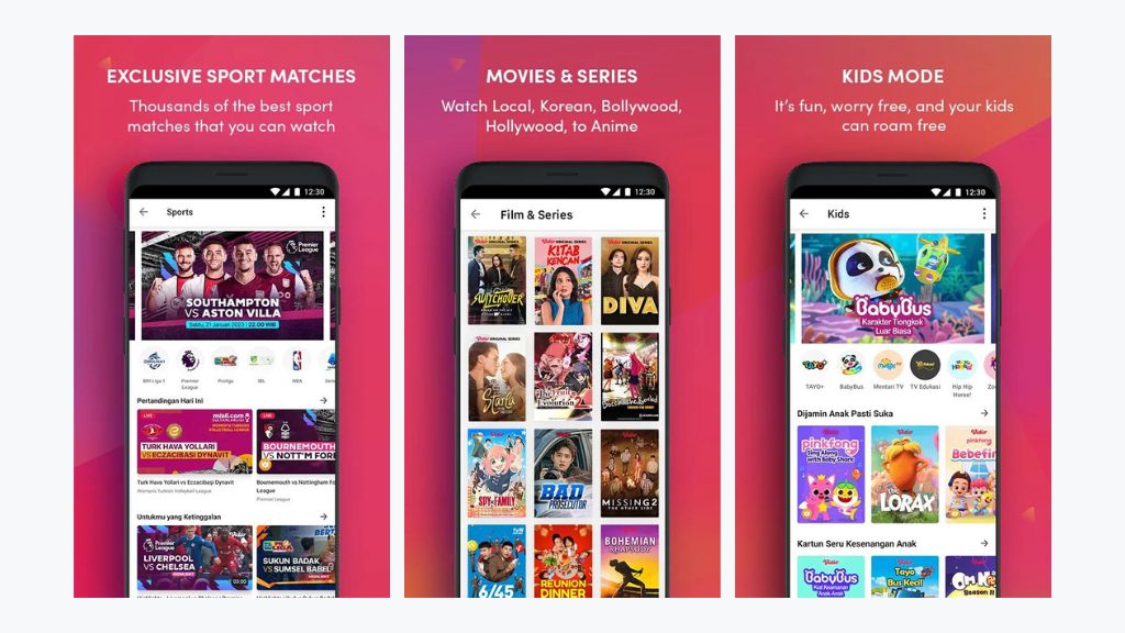 Vidio - Aplikasi Tv Digital Indonesia di Android