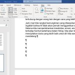 Cara Menghapus Halaman Kosong Tengah dan Akhir Ms Word