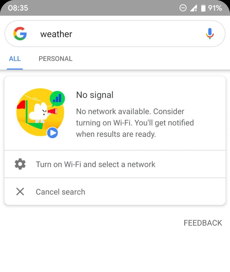 No Signal Pencarian Google Main Game Payung