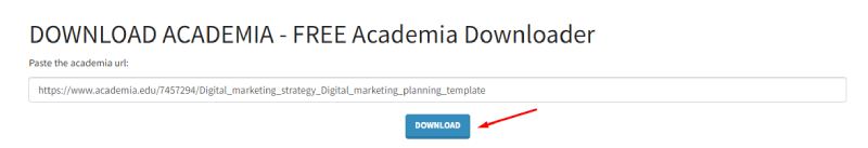 Paste url dokumen Academia ke downacademia