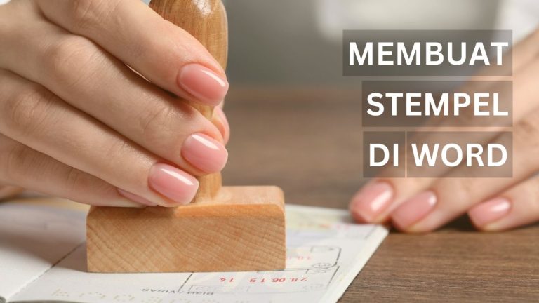 Cara Membuat Stempel di Word Digital Online Bulat