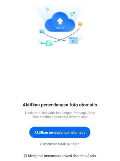 Cara mengaktifkan backup otomatis Terabox di Android