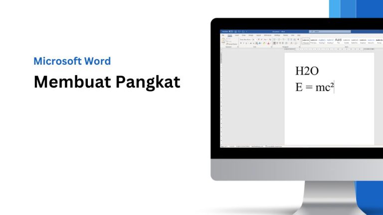 Cara Membuat Pangkat Atas Bawah Kuadrat 2 di Word