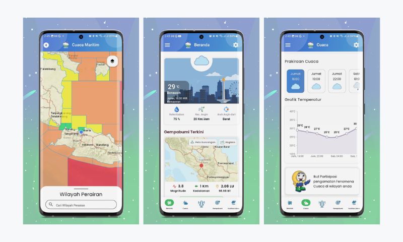 Aplikasi Cek Pasang Surut Air Laut Info BMKG di Android dan iOS