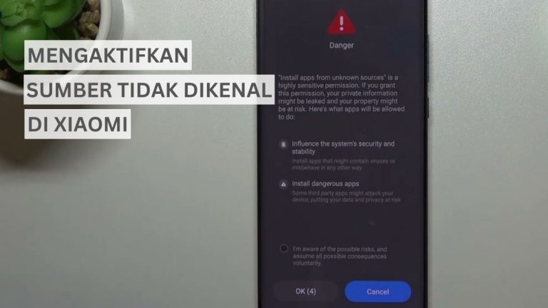 Cara Mengaktifkan Sumber Tidak Dikenal di HP Xiaomi